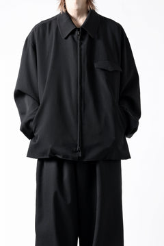 画像をギャラリービューアに読み込む, Y's for men CHEST FLAP BLOUSON / WRINKLED GABARDINE (BLACK)
