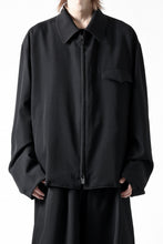 画像をギャラリービューアに読み込む, Y's for men CHEST FLAP BLOUSON / WRINKLED GABARDINE (BLACK)