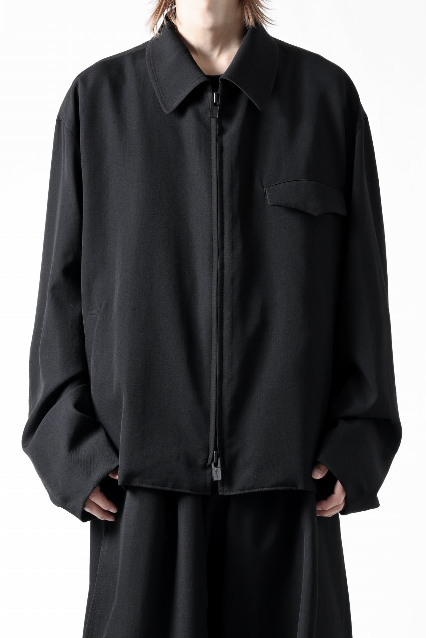 画像をギャラリービューアに読み込む, Y's for men CHEST FLAP BLOUSON / WRINKLED GABARDINE (BLACK)