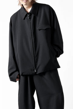 画像をギャラリービューアに読み込む, Y's for men CHEST FLAP BLOUSON / WRINKLED GABARDINE (BLACK)