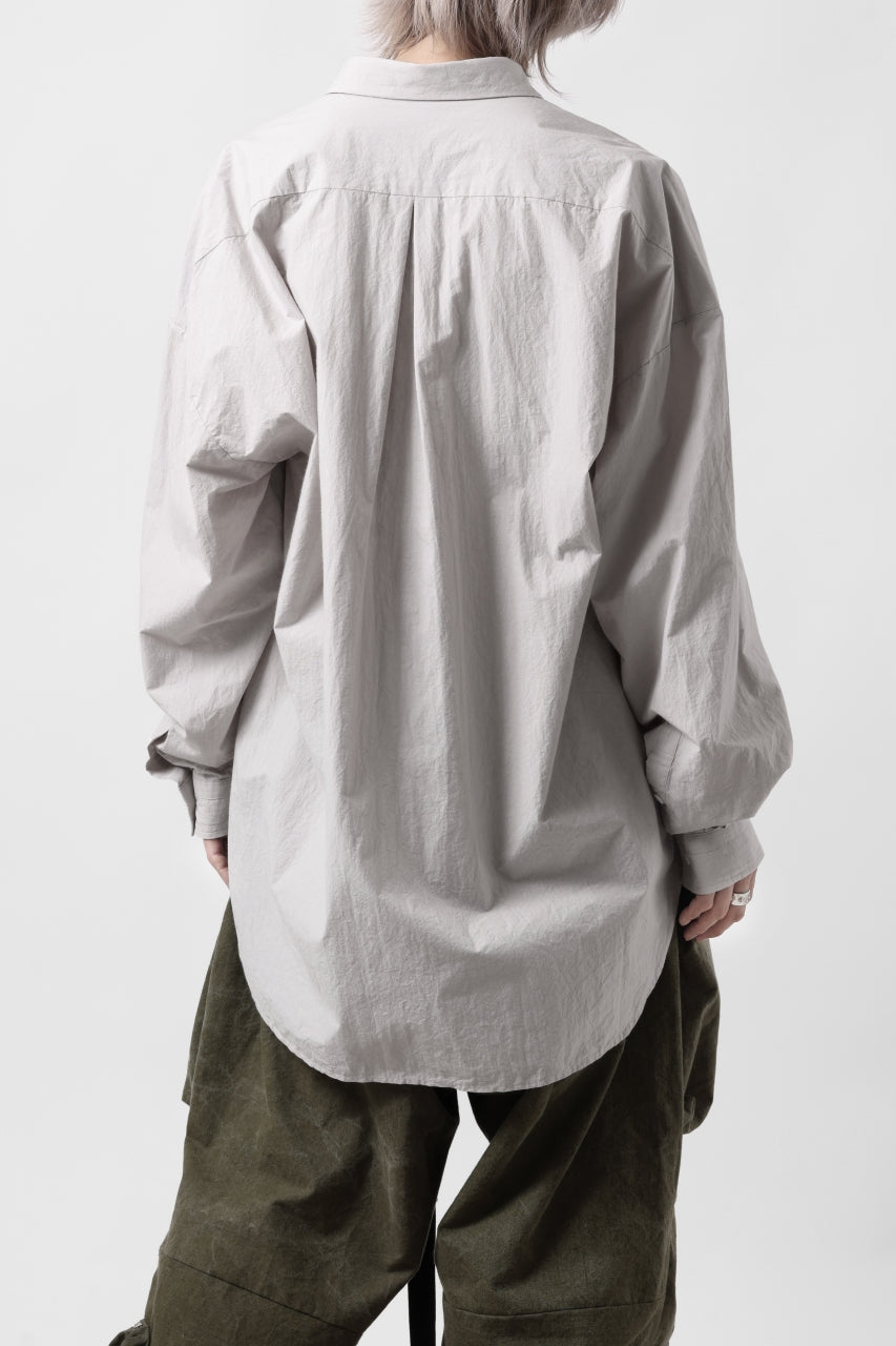 画像をギャラリービューアに読み込む, sus-sous atelier L/S shirts / 80/1 typewriter (GRAY)