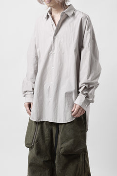 画像をギャラリービューアに読み込む, sus-sous atelier L/S shirts / 80/1 typewriter (GRAY)