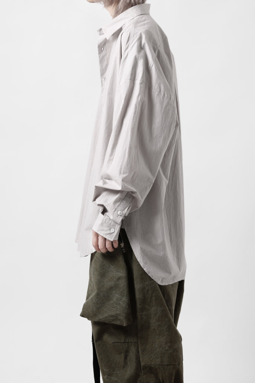 画像をギャラリービューアに読み込む, sus-sous atelier L/S shirts / 80/1 typewriter (GRAY)