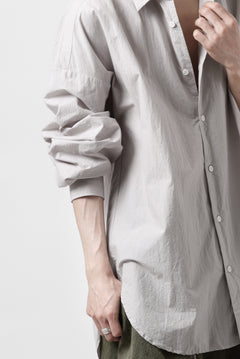 画像をギャラリービューアに読み込む, sus-sous atelier L/S shirts / 80/1 typewriter (GRAY)