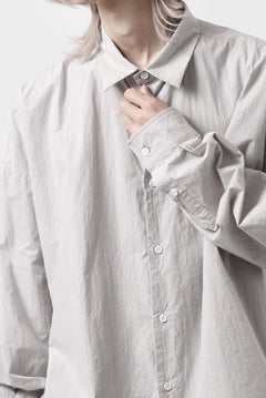 画像をギャラリービューアに読み込む, sus-sous atelier L/S shirts / 80/1 typewriter (GRAY)