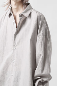 画像をギャラリービューアに読み込む, sus-sous atelier L/S shirts / 80/1 typewriter (GRAY)