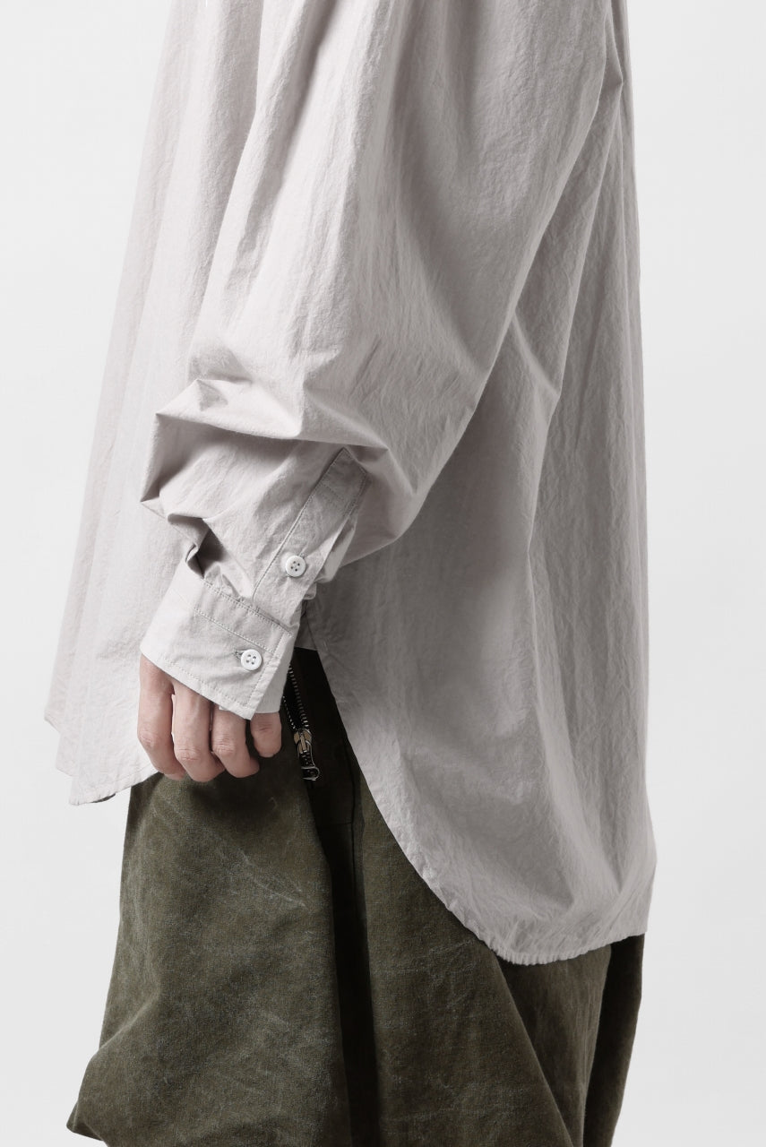 画像をギャラリービューアに読み込む, sus-sous atelier L/S shirts / 80/1 typewriter (GRAY)