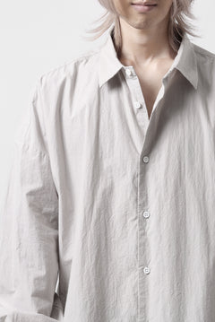 画像をギャラリービューアに読み込む, sus-sous atelier L/S shirts / 80/1 typewriter (GRAY)