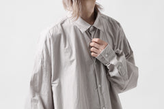 画像をギャラリービューアに読み込む, sus-sous atelier L/S shirts / 80/1 typewriter (GRAY)