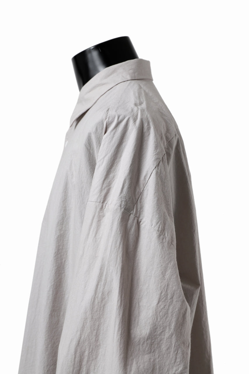 画像をギャラリービューアに読み込む, sus-sous atelier L/S shirts / 80/1 typewriter (GRAY)