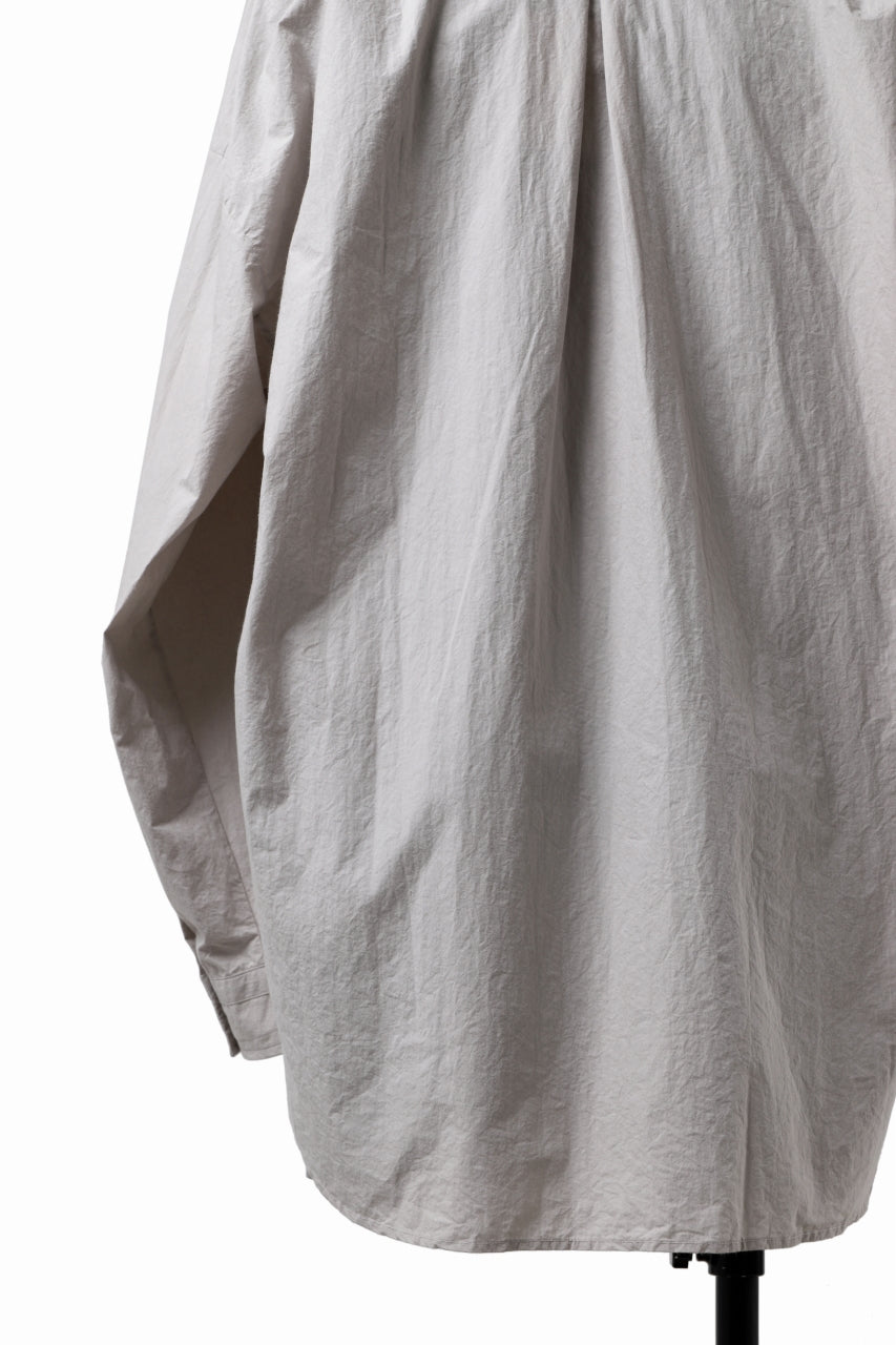 画像をギャラリービューアに読み込む, sus-sous atelier L/S shirts / 80/1 typewriter (GRAY)