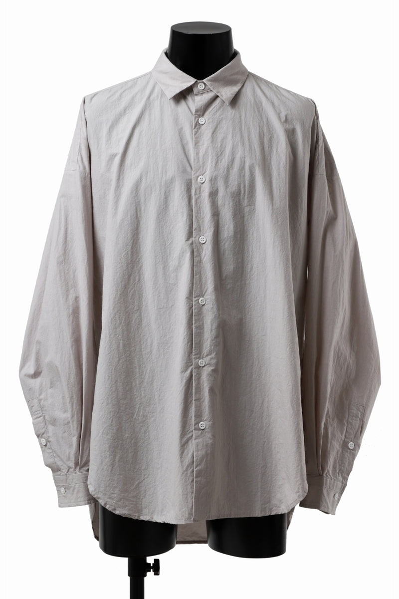 sus-sous atelier L/S shirts / 80/1 typewriter (GRAY) / sus-sousの