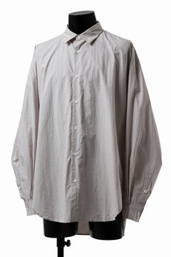 画像をギャラリービューアに読み込む, sus-sous atelier L/S shirts / 80/1 typewriter (GRAY)