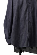Load image into Gallery viewer, sus-sous atelier L/S shirts / 6oz uneven yarn denim (INDIGO / RIGID)