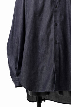Load image into Gallery viewer, sus-sous atelier L/S shirts / 6oz uneven yarn denim (INDIGO / RIGID)