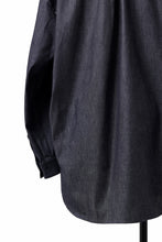 Load image into Gallery viewer, sus-sous atelier L/S shirts / 6oz uneven yarn denim (INDIGO / RIGID)