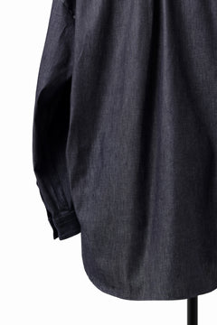 Load image into Gallery viewer, sus-sous atelier L/S shirts / 6oz uneven yarn denim (INDIGO / RIGID)