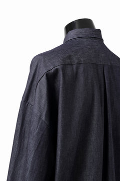 Load image into Gallery viewer, sus-sous atelier L/S shirts / 6oz uneven yarn denim (INDIGO / RIGID)