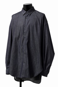 Load image into Gallery viewer, sus-sous atelier L/S shirts / 6oz uneven yarn denim (INDIGO / RIGID)