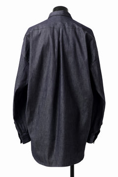 Load image into Gallery viewer, sus-sous atelier L/S shirts / 6oz uneven yarn denim (INDIGO / RIGID)