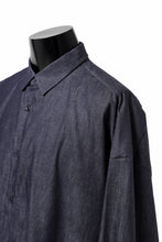 Load image into Gallery viewer, sus-sous atelier L/S shirts / 6oz uneven yarn denim (INDIGO / RIGID)