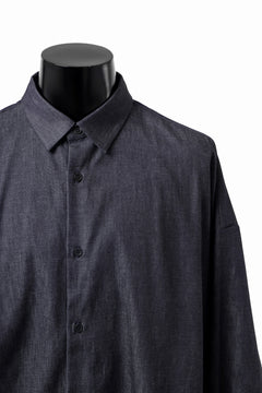 Load image into Gallery viewer, sus-sous atelier L/S shirts / 6oz uneven yarn denim (INDIGO / RIGID)
