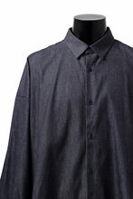 Load image into Gallery viewer, sus-sous atelier L/S shirts / 6oz uneven yarn denim (INDIGO / RIGID)