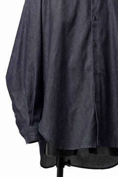 Load image into Gallery viewer, sus-sous atelier L/S shirts / 6oz uneven yarn denim (INDIGO / RIGID)