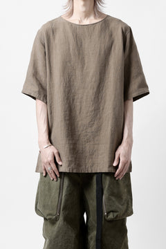 画像をギャラリービューアに読み込む, sus-sous sleeping shirts s/s / Belgium linen (MOCHA)