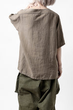 画像をギャラリービューアに読み込む, sus-sous sleeping shirts s/s / Belgium linen (MOCHA)