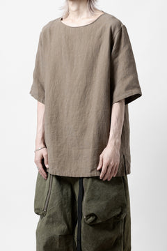 画像をギャラリービューアに読み込む, sus-sous sleeping shirts s/s / Belgium linen (MOCHA)