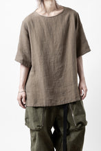画像をギャラリービューアに読み込む, sus-sous sleeping shirts s/s / Belgium linen (MOCHA)