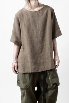 画像をギャラリービューアに読み込む, sus-sous sleeping shirts s/s / Belgium linen (MOCHA)