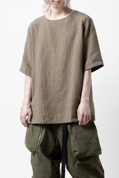 画像をギャラリービューアに読み込む, sus-sous sleeping shirts s/s / Belgium linen (MOCHA)