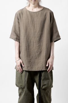 画像をギャラリービューアに読み込む, sus-sous sleeping shirts s/s / Belgium linen (MOCHA)