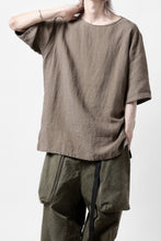画像をギャラリービューアに読み込む, sus-sous sleeping shirts s/s / Belgium linen (MOCHA)