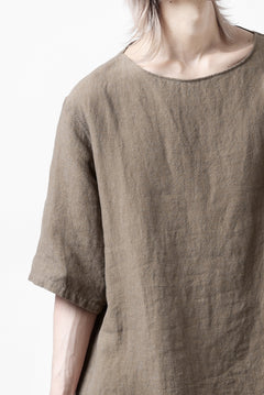 画像をギャラリービューアに読み込む, sus-sous sleeping shirts s/s / Belgium linen (MOCHA)