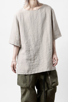 画像をギャラリービューアに読み込む, sus-sous sleeping shirts s/s / Belgium linen (NATURAL)