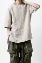 画像をギャラリービューアに読み込む, sus-sous sleeping shirts s/s / Belgium linen (NATURAL)