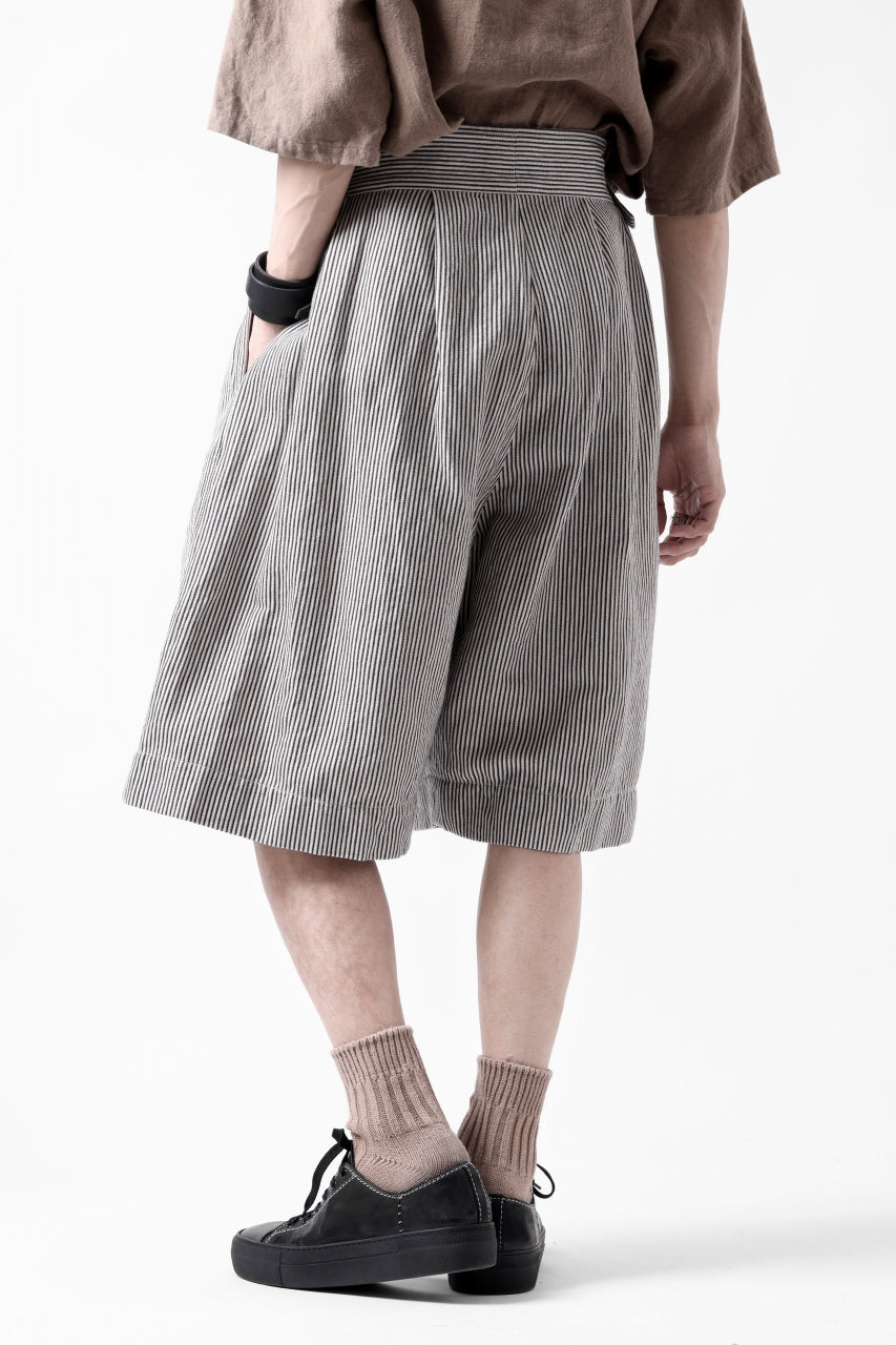 画像をギャラリービューアに読み込む, sus-sous gurkha short trousers / Herringbone Hickory (STRIPE)
