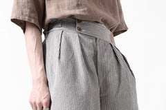 画像をギャラリービューアに読み込む, sus-sous gurkha short trousers / Herringbone Hickory (STRIPE)