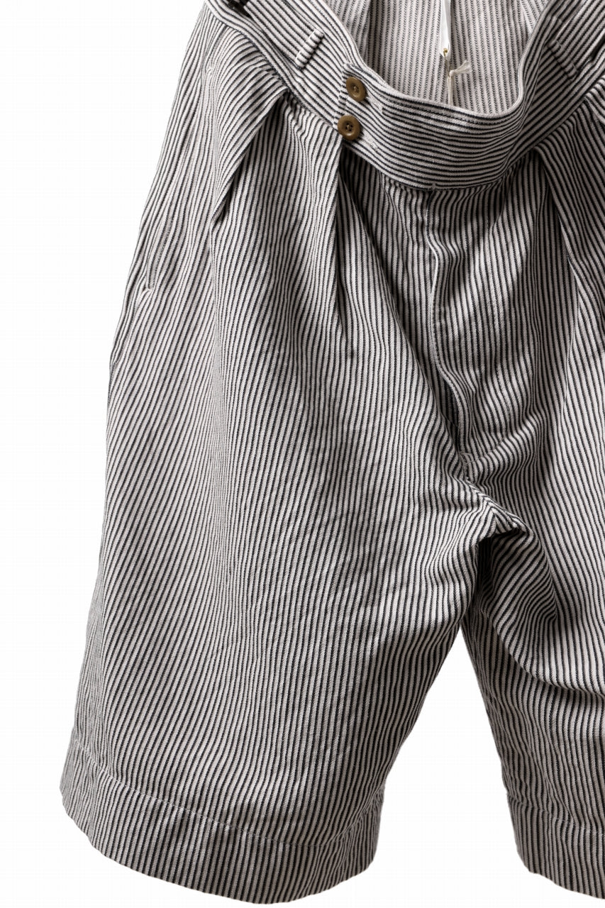 画像をギャラリービューアに読み込む, sus-sous gurkha short trousers / Herringbone Hickory (STRIPE)