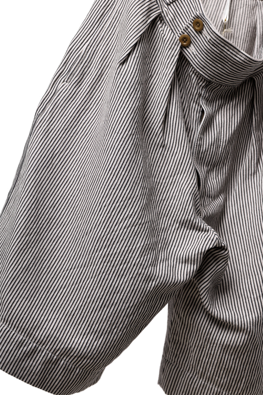 画像をギャラリービューアに読み込む, sus-sous gurkha short trousers / Herringbone Hickory (STRIPE)