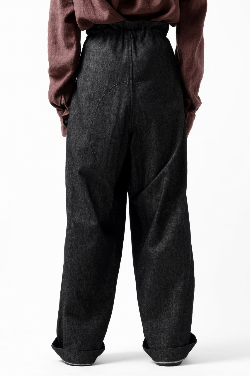 Load image into Gallery viewer, sus-sous trousers MK-1 / 11.5oz supima silket denim (BLACK)