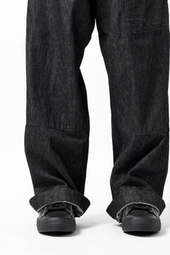 Load image into Gallery viewer, sus-sous trousers MK-1 / 11.5oz supima silket denim (BLACK)