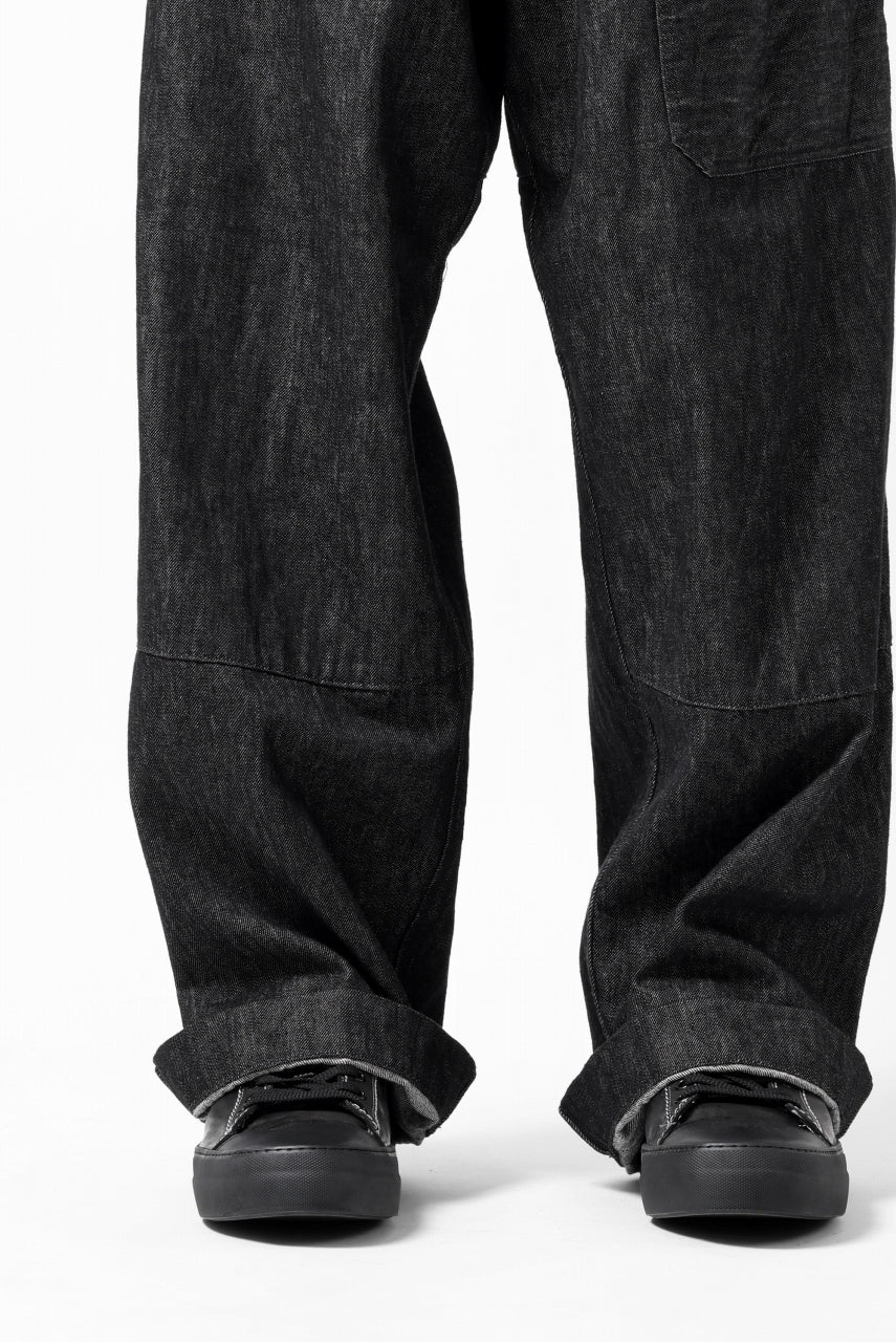 Load image into Gallery viewer, sus-sous trousers MK-1 / 11.5oz supima silket denim (BLACK)
