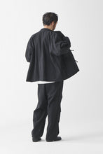 Load image into Gallery viewer, sus-sous exclusive wide pants / 10/2 linen cotton hop suck (BLACK)