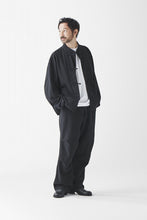 Load image into Gallery viewer, sus-sous exclusive wide pants / 10/2 linen cotton hop suck (BLACK)