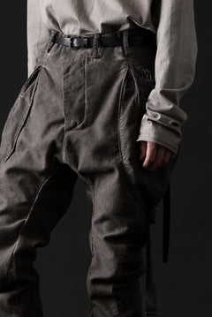 画像をギャラリービューアに読み込む, masnada BAGGY GUSSET POCKET PANTS / STRETCH RELIEF STRIPE COTTON (DUST)