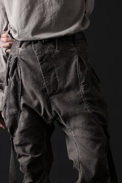 画像をギャラリービューアに読み込む, masnada BAGGY GUSSET POCKET PANTS / STRETCH RELIEF STRIPE COTTON (DUST)